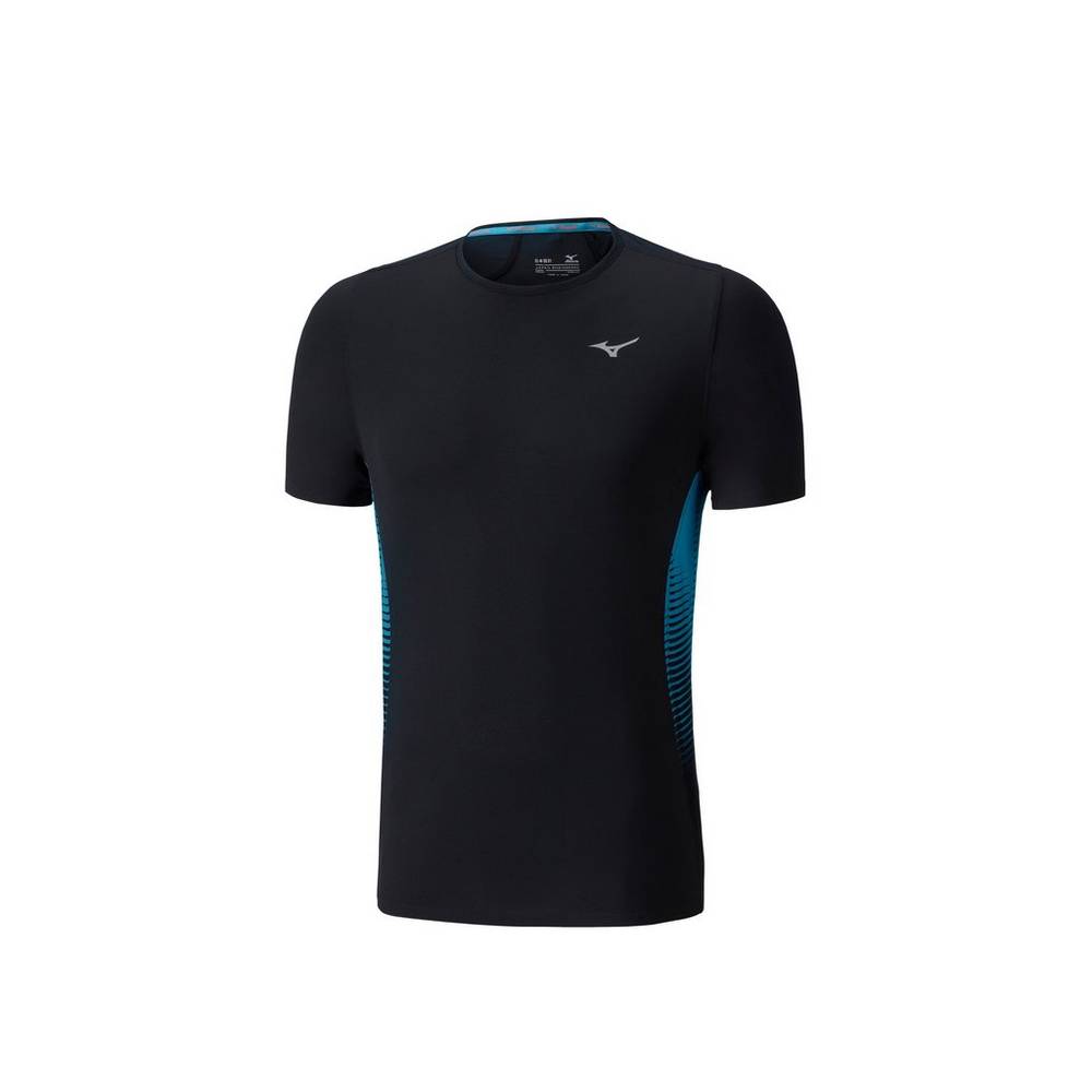 Camiseta Mizuno Running AERO 4.0 - Homem - Pretas - IKXNP1365